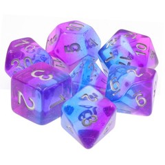 HD Polyhedral 7 Dice Set Twilight Sky