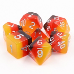 HD Polyhedral 7 Dice Set Amber