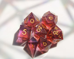 HD Polyhedral 7 Dice Set Berry Bliss