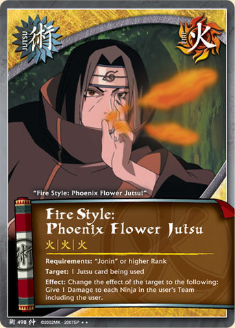 【to/one】 × Rei Fukuoka セット売り Fire Style: Phoenix Flower Jutsu - J-498 - Rare - Unlimited