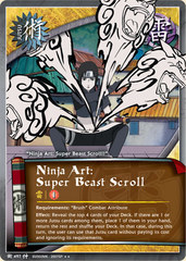 Ninja Art: Super Beast Scroll - J-497 - Rare - Unlimited Edition