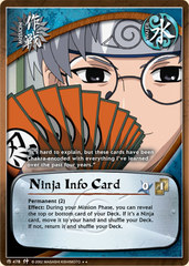 Ninja Info Card - M-478 - Rare - Unlimited Edition