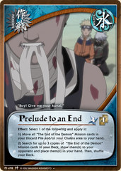 Prelude to an End - M-498 - Uncommon - 1st Edition - Foil