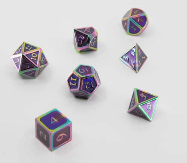 Burnt Opal w/ Amethyst RPG Set