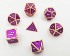 Copper with Amethyst RPG Set,