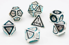 Silver and Teal Compass RPG Set