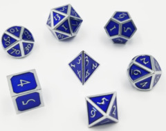 Silver Embossed Sapphire RPG Set