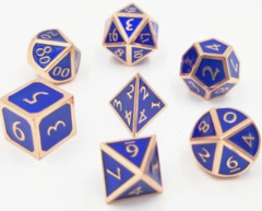 Copper Embossed Sapphire RPG Set