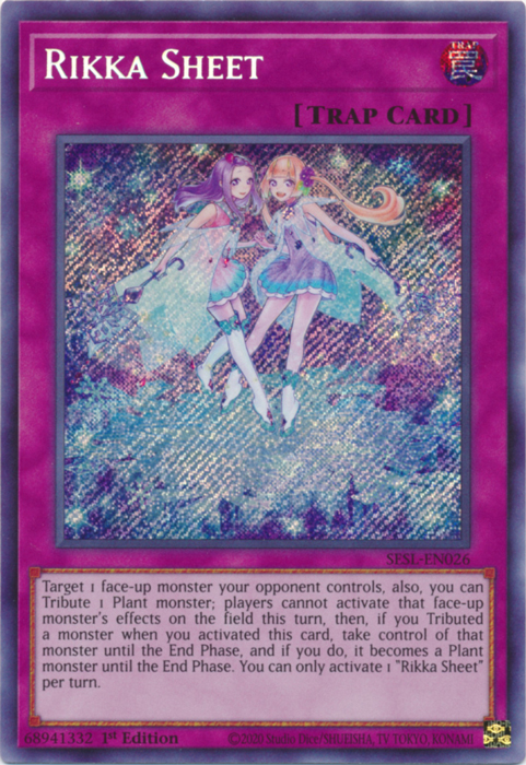 Rikka Sheet - SESL-EN026 - Secret Rare - 1st Edition