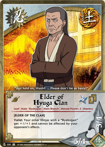 Elder of Hyuga Clan - N-707 - Uncommon - 1st Edition - Foil