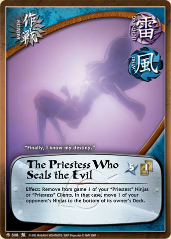 The Priestess Who Seals the Evil - M-508 - Uncommon - Starter Deck