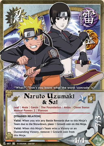 Naruto Uzumaki & Sai - N-687 - Uncommon - Unlimited Edition