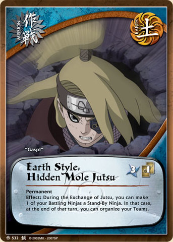 Earth Style: Hidden Mole Jutsu - M-532 - Common - Unlimited Edition - Foil