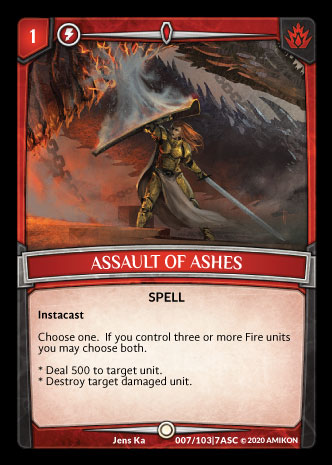 Assault of Ashes - Foil