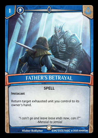 Fathers Betrayal - Foil