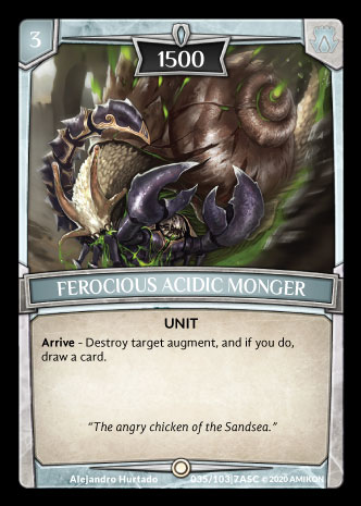 Ferocious Acidic Monger - Foil