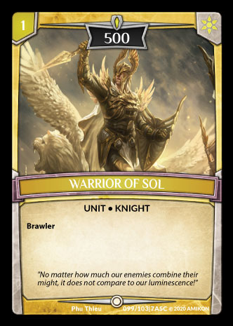 Warrior of Sol - Foil