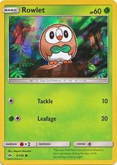 Rowlet - 9/149 - Water Web Holo Promo