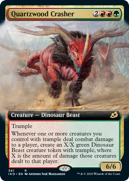 Quartzwood Crasher - Foil - Extended Art Quartzwood Crasher - Foil - Extended Art