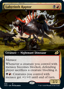 Labyrinth Raptor - Foil - Extended Art Labyrinth Raptor - Foil - Extended Art