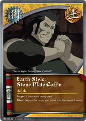 Earth Style: Stone Plate Coffin - J-693 - Uncommon - 1st Edition - Foil