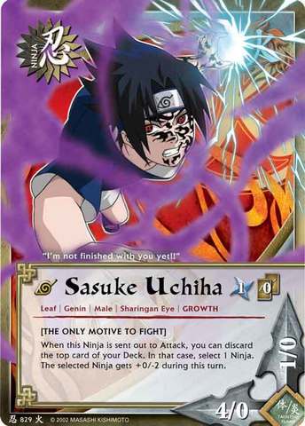 Sasuke Uchiha - N-829 - Common - Unlimited Edition