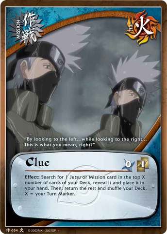 Clue - M-654 - Uncommon - Unlimited Edition - Foil