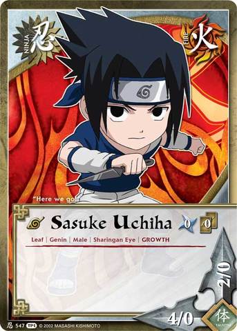 Sasuke Uchiha - N-547 - Common - 1st Edition - Foil - Naruto CCG 