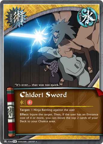 Chidori Sword - J-734 - Uncommon - 1st Edition - Foil