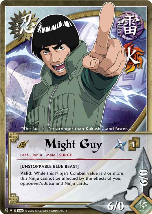 Might Guy - N-915 - Uncommon - Unlimited Edition
