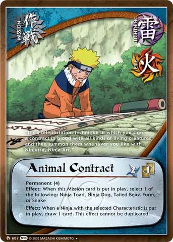 Animal Contract - M-687 - Uncommon - Unlimited Edition - Foil