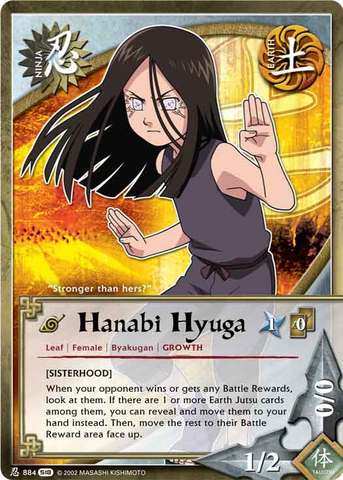 hanabiページ Hanabi Hyuga - N-884 - Common - Unlimited Edition - Foil