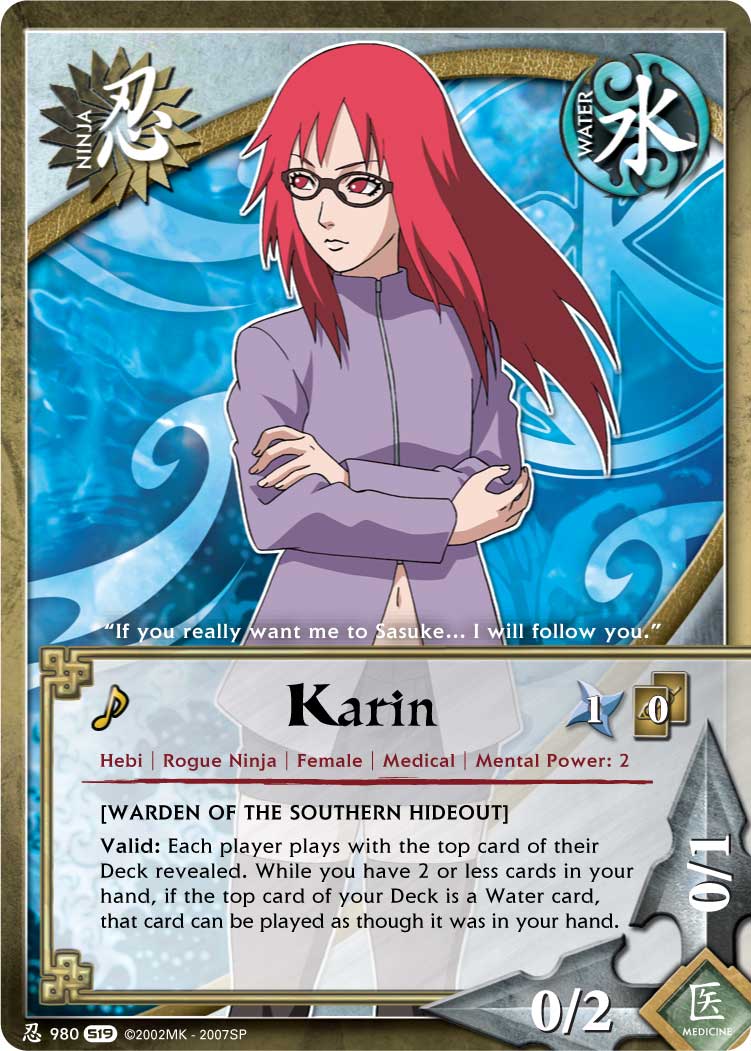 Karin - N-980 - Common - 1st Edition - Foil - Naruto Singles » Path of Pain  - Pro-Play Games