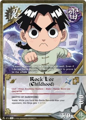 Rock Lee (Childhood) - N-872 - Common - 1st Edition