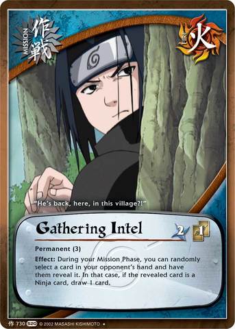 Gathering Intel - M-730 - Uncommon - 1st Edition - Foil