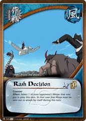 Rash Decision - M-745 - Uncommon - 1st Edition - Foil