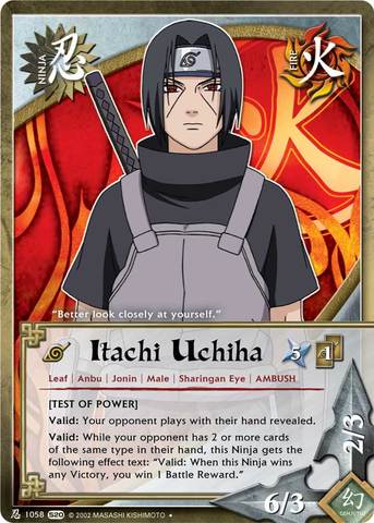 Itachi Uchiha - N-1058 - Uncommon - 1st Edition - Foil
