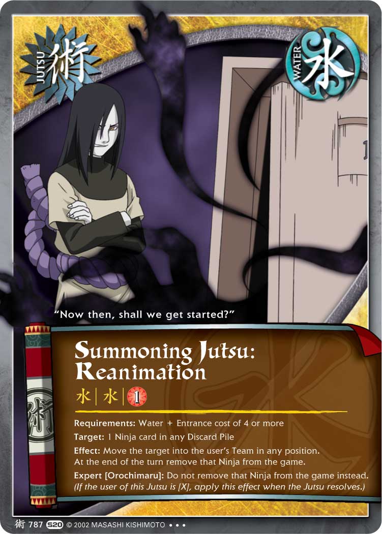 Summoning Jutsu: Reanimation - J-787 - Super Rare - Unlimited 