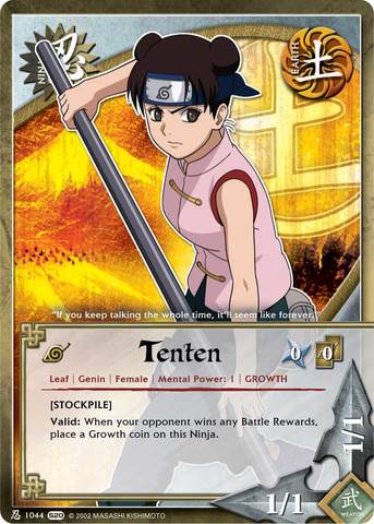 Tenten - N-1044 - Common - Unlimited Edition - Foil - Naruto CCG