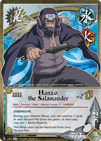 Hanzo the Salamander - N-1082 - Rare - Unlimited Edition - Foil