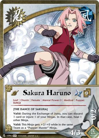 Sakura Haruno - N-1094 - Rare - Unlimited Edition - Foil - Naruto