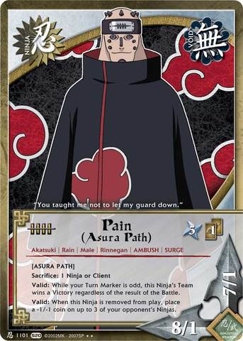 Pain (Asura Path) - N-1101 - Rare - Unlimited Edition - Foil