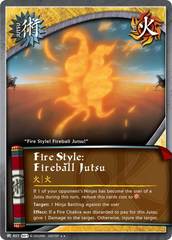 Fire Style: Fireball Jutsu - J-807 - Rare - 1st Edition - Foil