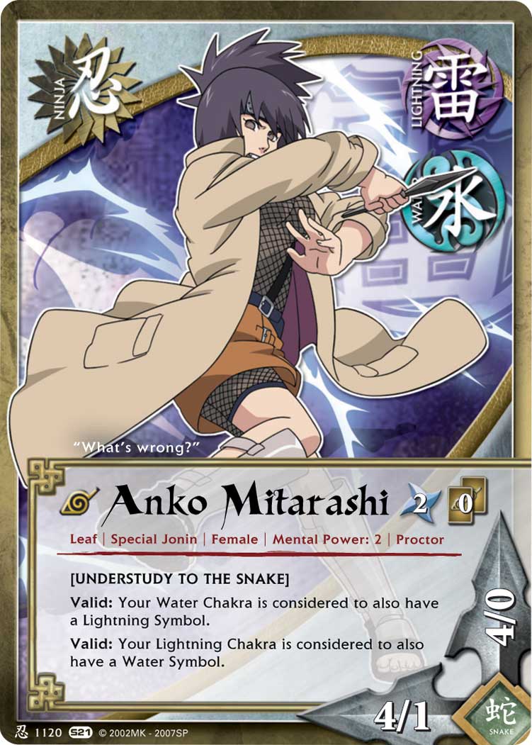 Anko Mitarashi - N-1120 - Common - Unlimited Edition - Naruto Singles »  Shattered Truth - Pro-Play Games