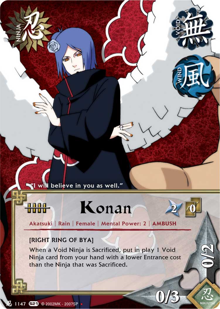 Konan - N-1147 - Starter Deck - Unlimited Edition - Naruto CCG Singles - U  » 2011 - Shattered Truth - Dragon World Games