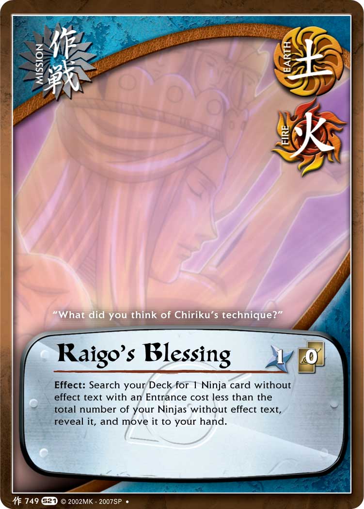 Raigos Blessing - M-749 - Uncommon - Unlimited Edition