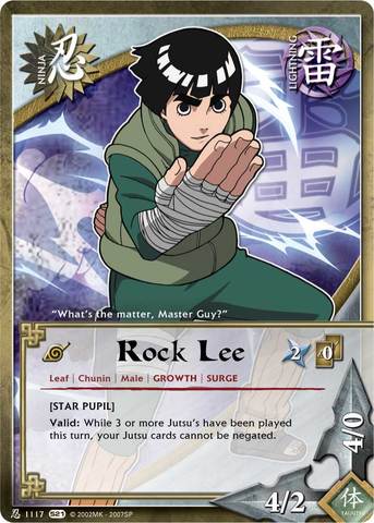Rock Lee - N-1117 - Common - Unlimited Edition