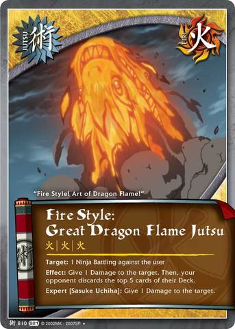 Fire Style: Great Dragon Flame Jutsu - J-810 - Uncommon