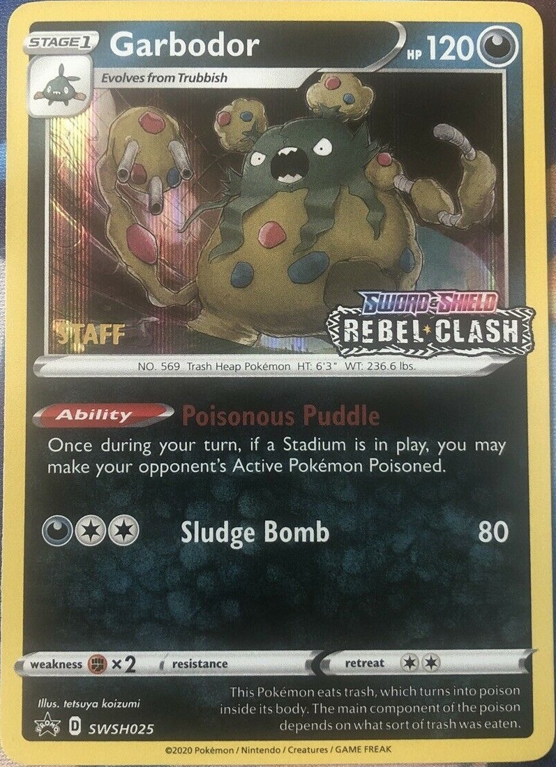 Garbodor - SWSH025 - Staff Prerelease Promo