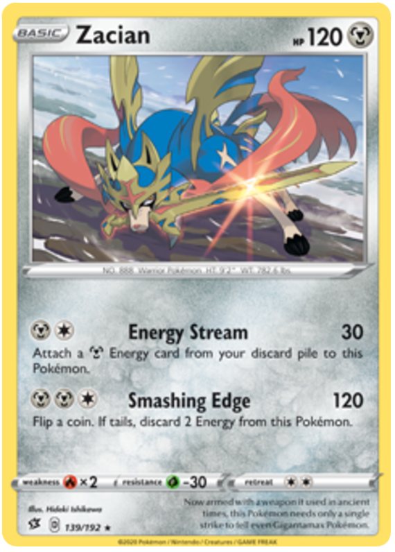 Zacian - 139/192 - Rare